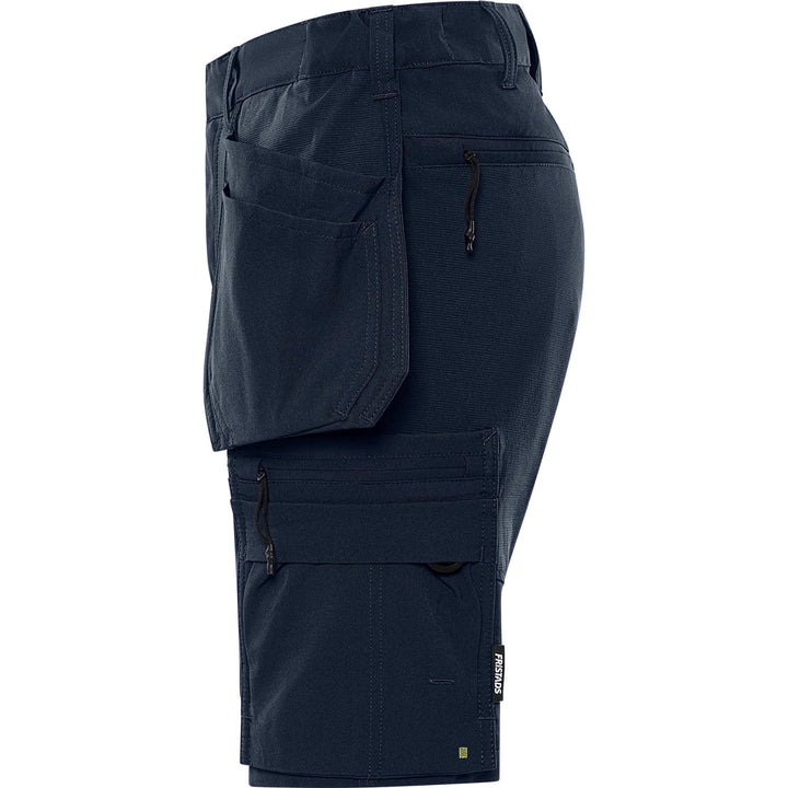 Fristads Womens Craftsman Lightweight 4-Way-Stretch Holster Pocket Shorts - 2601 GLWS Dark Navy Back2#colour_dark-navy