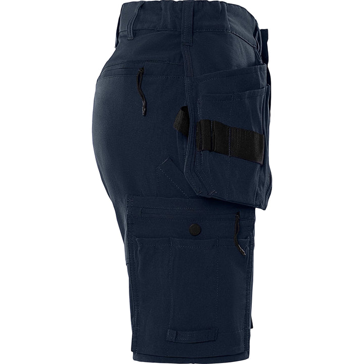 Fristads Womens Craftsman Lightweight 4-Way-Stretch Holster Pocket Shorts - 2601 GLWS Dark Navy Back3#colour_dark-navy