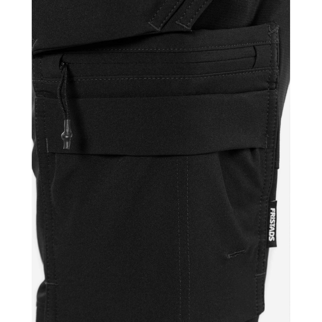 Fristads Womens Craftsman Lightweight Durable 4-Way-Stretch Holster Pocket Trousers - 2599 LWS Black Detail1#colour_black
