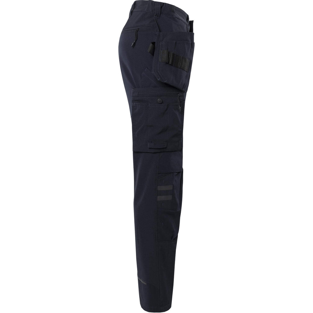 Fristads Womens Craftsman Lightweight Durable 4-Way-Stretch Holster Pocket Trousers - 2599 LWS Dark Navy Back3#colour_dark-navy