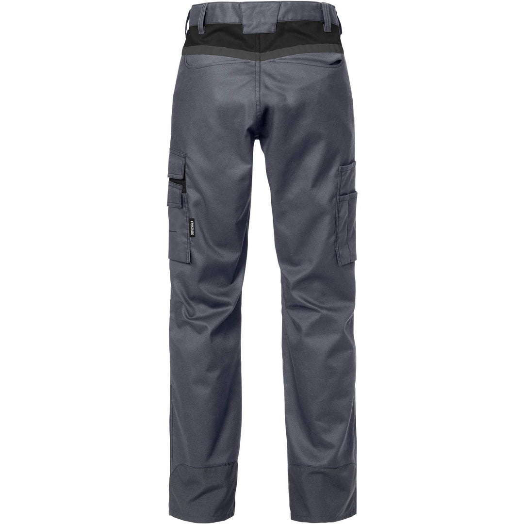Fristads Womens Durable Mechanical Stretch Trousers - 2554 STFP Grey/Black Back1#colour_grey-black