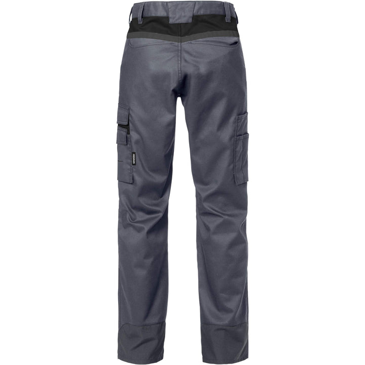 Fristads Womens Durable Mechanical Stretch Trousers - 2554 STFP Grey/Black Back1#colour_grey-black