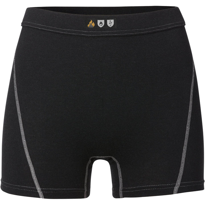 Fristads Womens Flamestat Arc and Flame Retardant Briefs - 7022 MOF Black Front1#colour_black