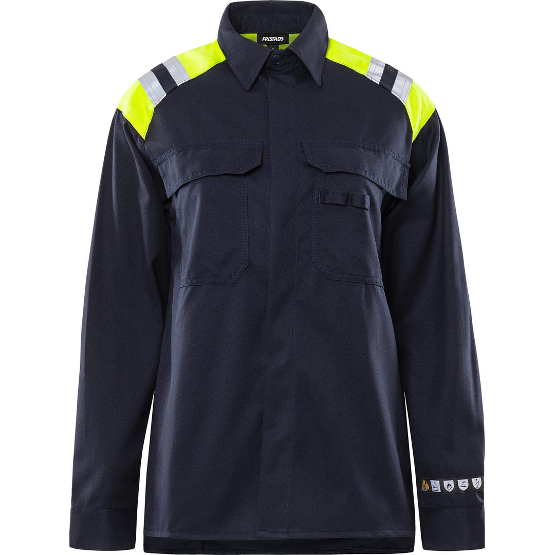 Fristads Womens Flamestat Arc and Multi-Protective Flame Retardant Shirt - 7099 ATS Navy Front1#colour_navy