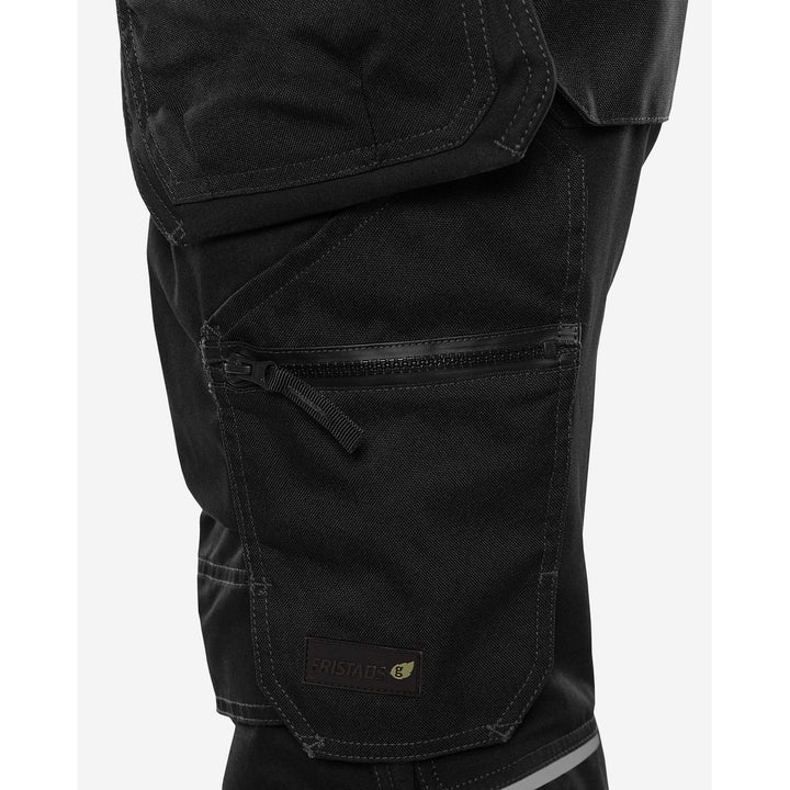 Fristads Womens Green Craftsman 4-Way-Stretch Holster Pocket Trousers - 2901 GWM Black Detail1#colour_black