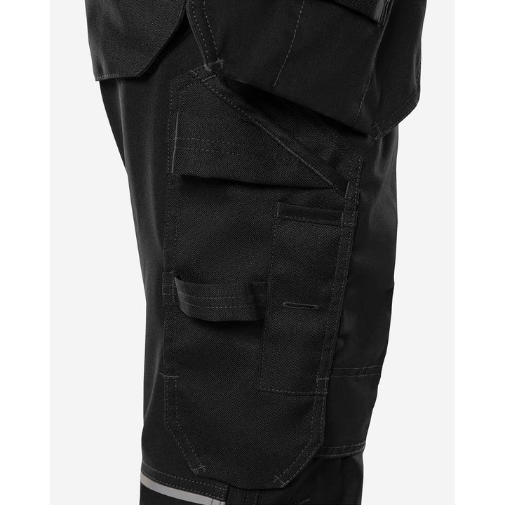 Fristads Womens Green Craftsman 4-Way-Stretch Holster Pocket Trousers - 2901 GWM Black Detail2#colour_black