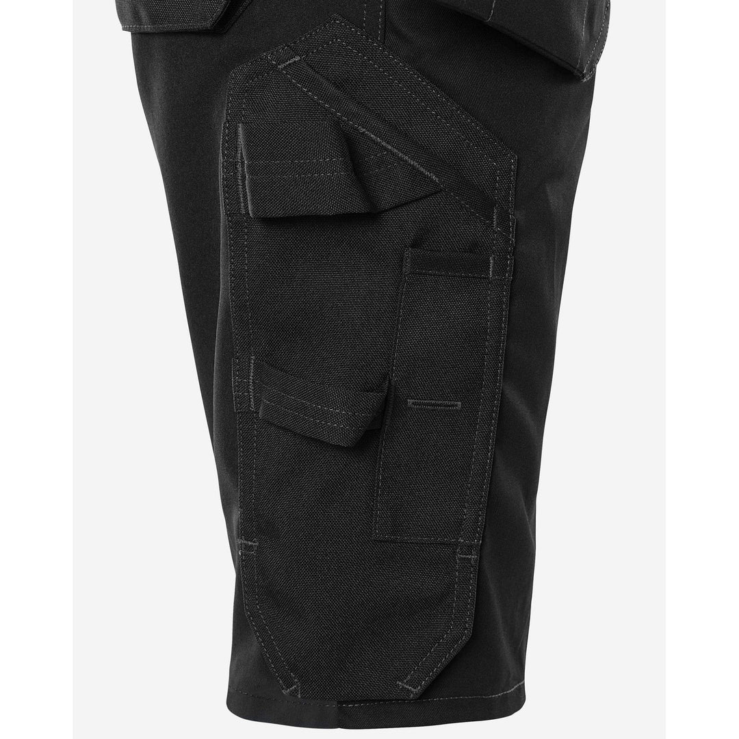 Fristads Womens Green Craftsman 4-Way-Stretch Panel Holster Pocket Shorts - 2904 GWM Black Detail3#colour_black