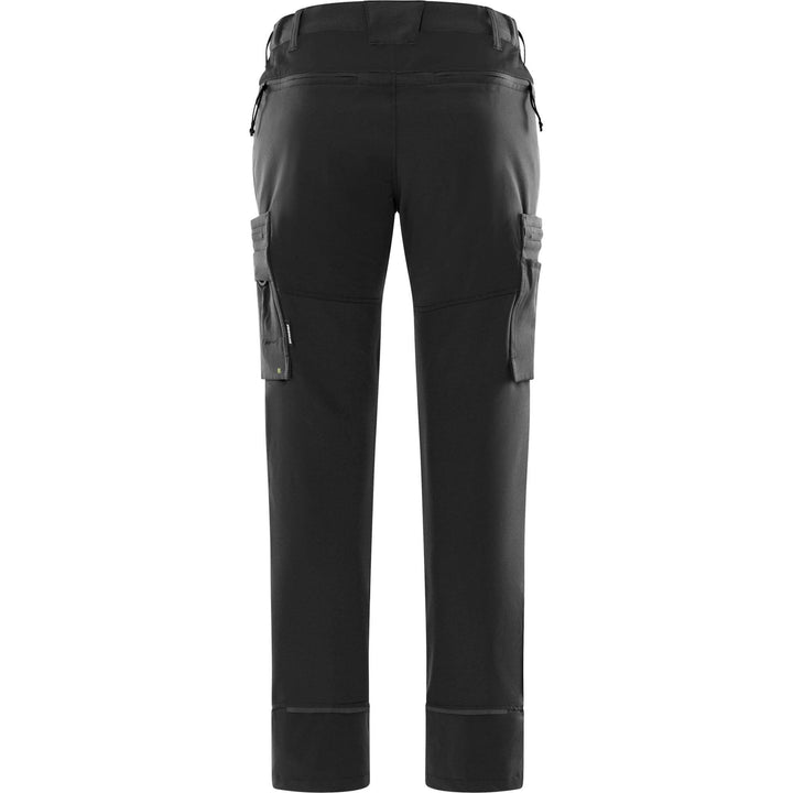 Fristads Womens Lightweight Durable Ripstop 4-Way-Stretch Trousers - 2654 GLWS Black Back1#colour_black