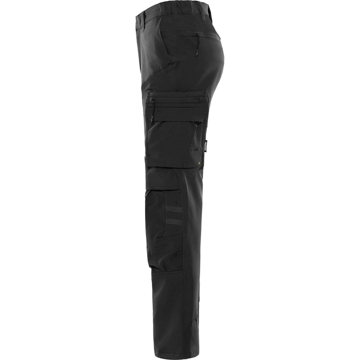 Fristads Womens Lightweight Durable Ripstop 4-Way-Stretch Trousers - 2654 GLWS Black Back2#colour_black