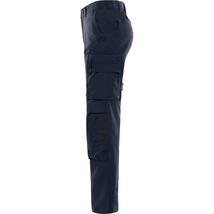 Fristads Womens Lightweight Durable Ripstop 4-Way-Stretch Trousers - 2654 GLWS Dark Navy Back2#colour_dark-navy