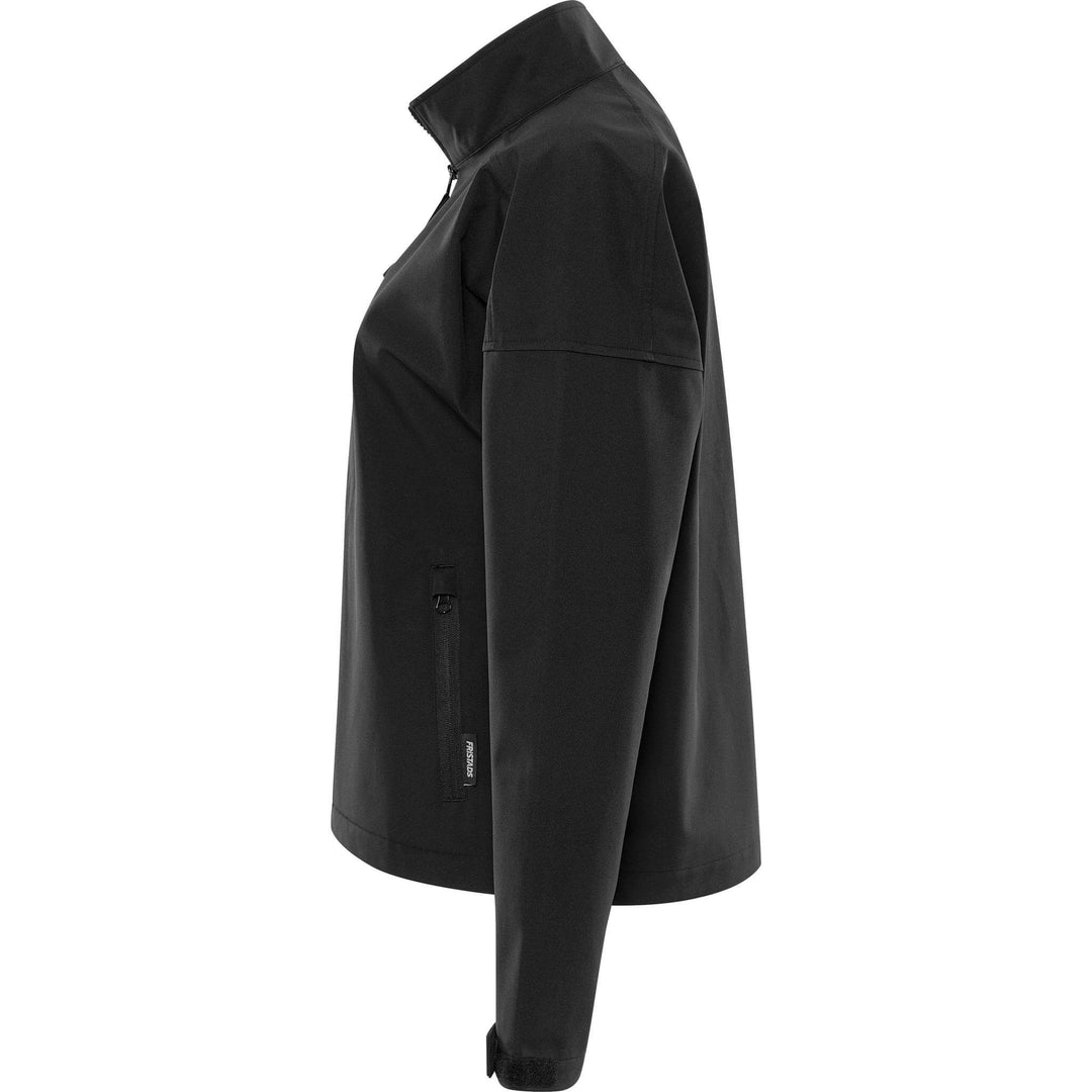 Fristads Womens Lightweight Water Resistant Softshell Jacket - 1477 SBT Black Back2#colour_black