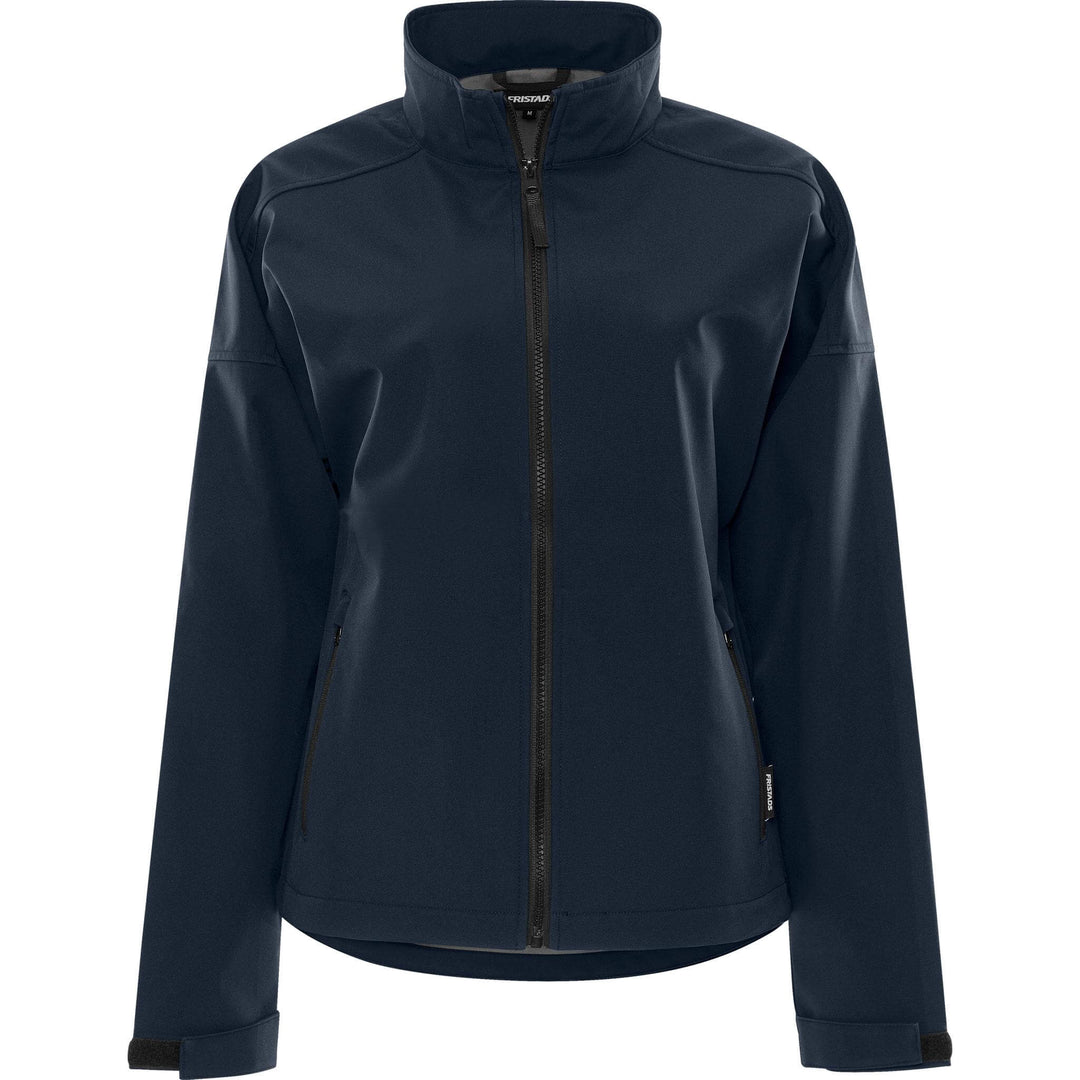 Fristads Womens Lightweight Water Resistant Softshell Jacket - 1477 SBT Dark Navy Front1#colour_dark-navy