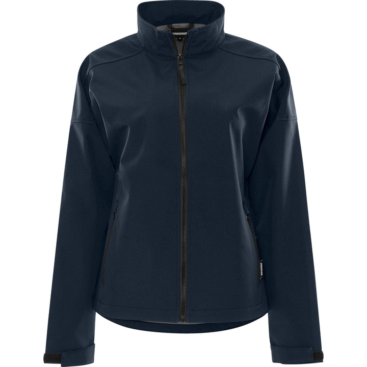 Fristads Womens Lightweight Water Resistant Softshell Jacket - 1477 SBT Dark Navy Front1#colour_dark-navy