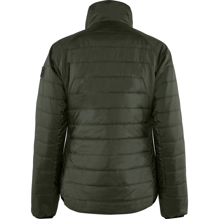 Fristads Womens Oxygen Primaloft Jacket Army Green Back1#colour_army-green