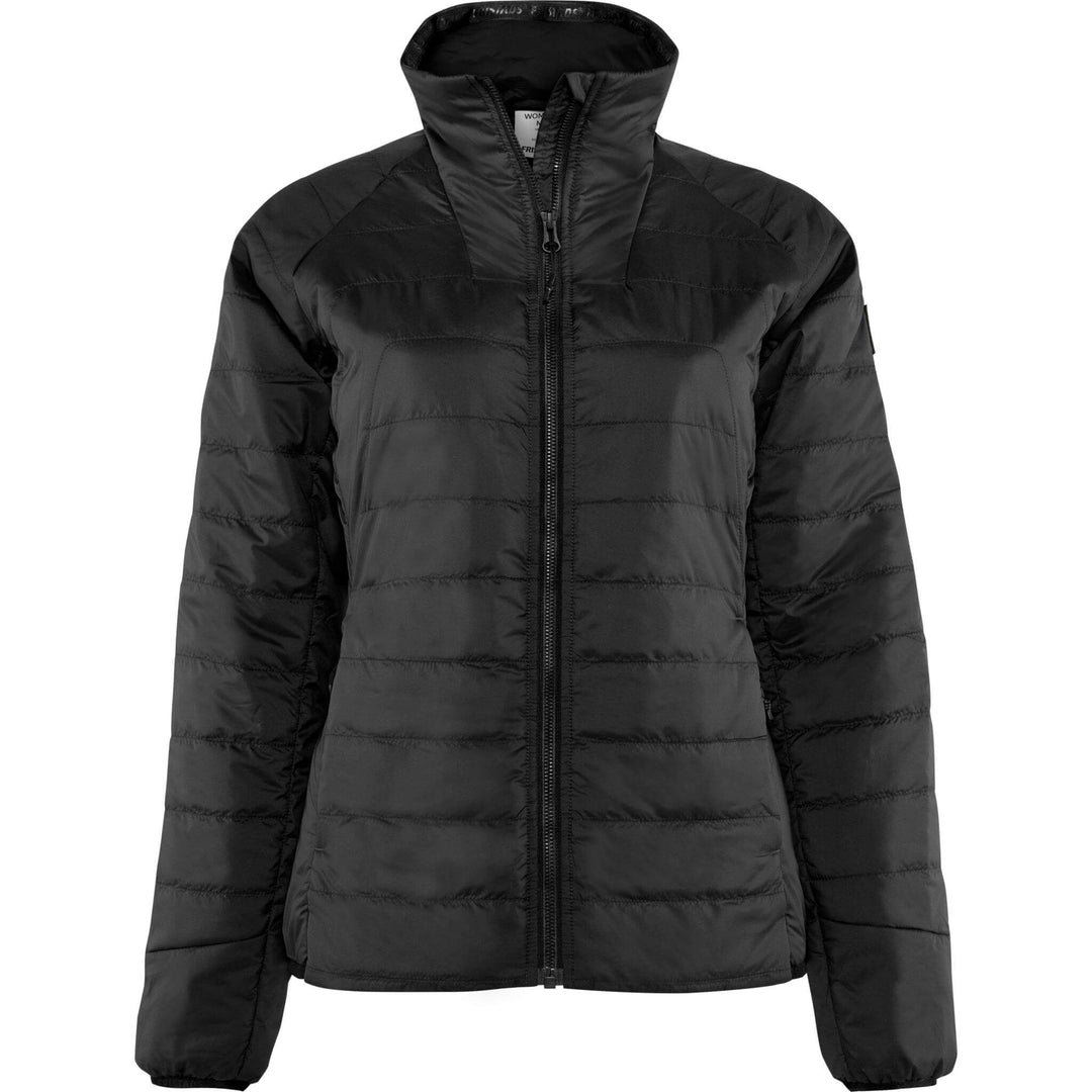 Fristads Womens Oxygen Primaloft Jacket Black Front1#colour_black