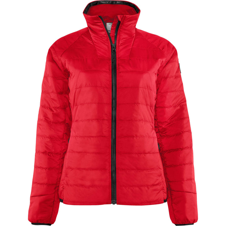 Fristads Womens Oxygen Primaloft Jacket Red Front1#colour_red