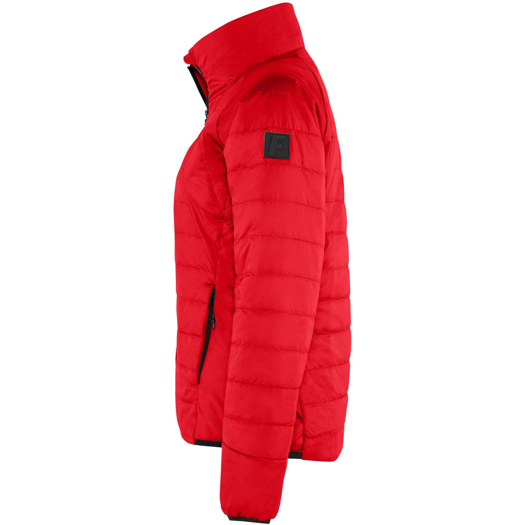 Fristads Womens Oxygen Primaloft Jacket Red Front2#colour_red