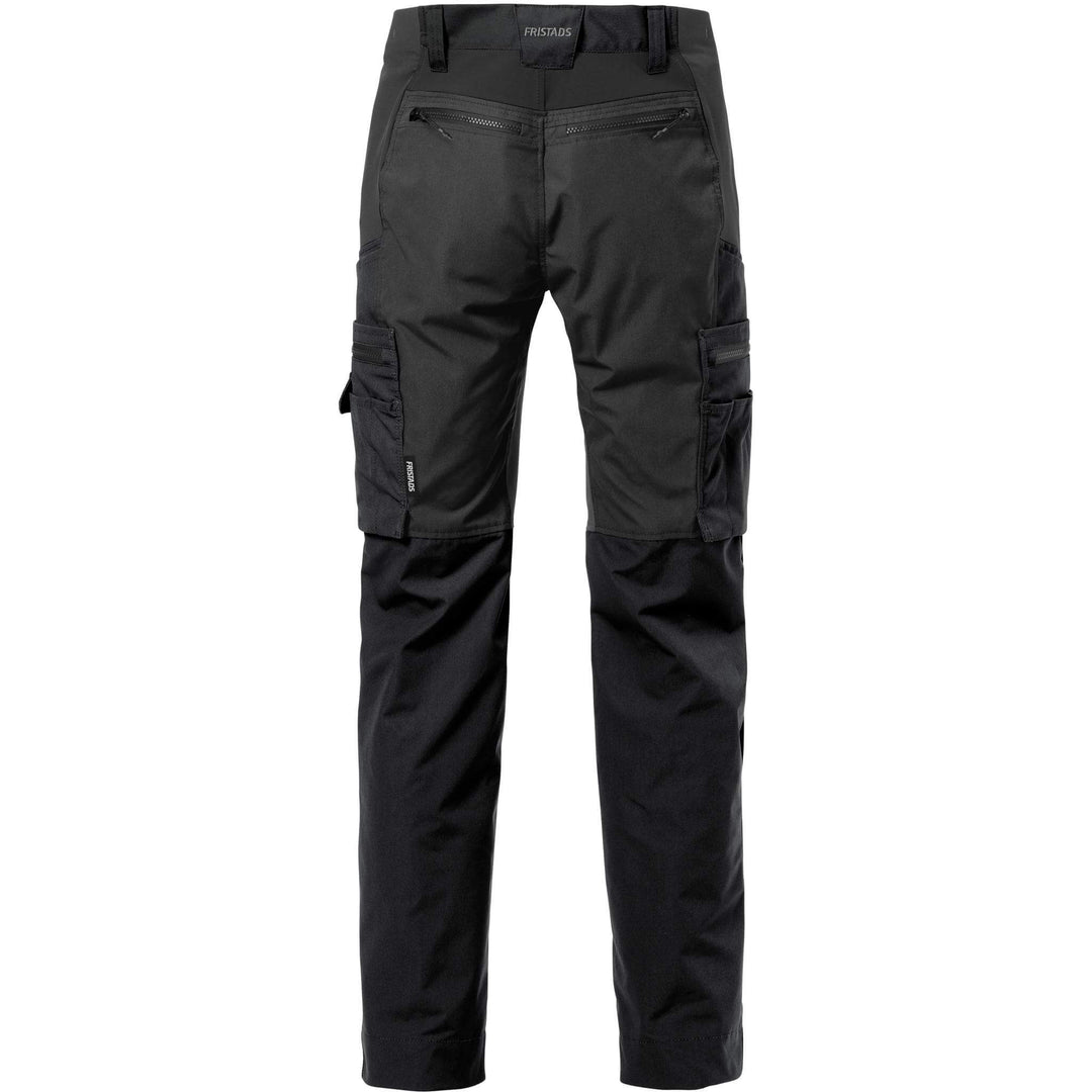 Fristads Womens Service Lightweight Stretch Trousers - 2701 PLW Black Back1#colour_black
