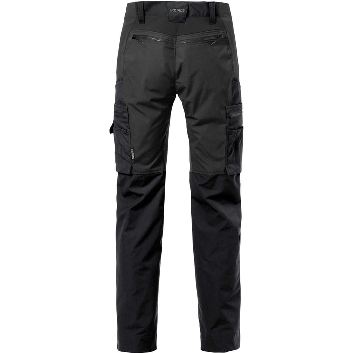 Fristads Womens Service Lightweight Stretch Trousers - 2701 PLW Black Back1#colour_black