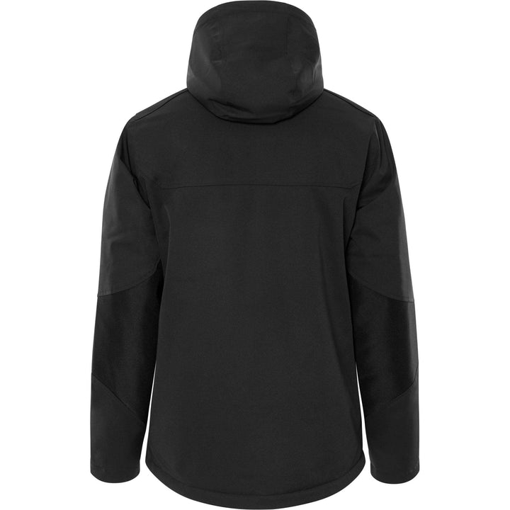 Fristads Womens Softshell Stretch Insulated Winter Jacket - 1420 GSW Black Back1#colour_black