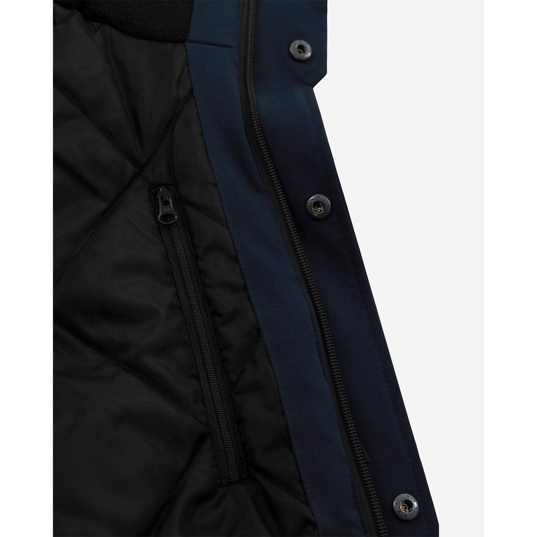 Fristads Womens Softshell Stretch Insulated Winter Jacket - 1420 GSW Dark Navy Detail2#colour_dark-navy