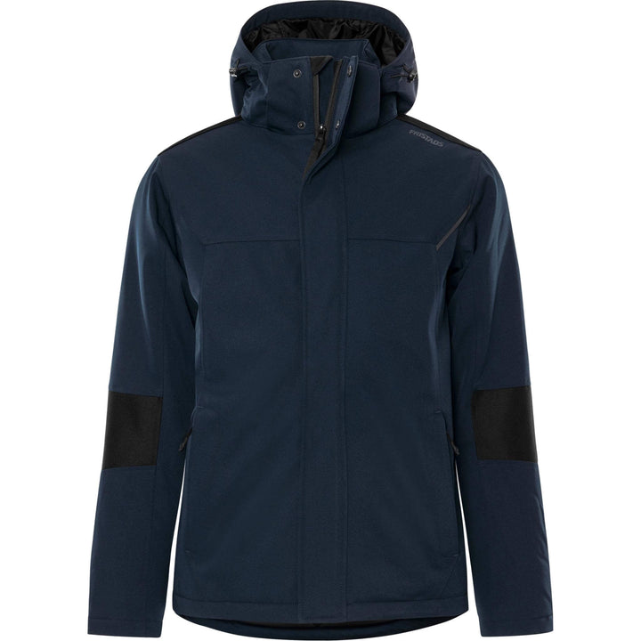Fristads Womens Softshell Stretch Insulated Winter Jacket - 1420 GSW Dark Navy Front1#colour_dark-navy