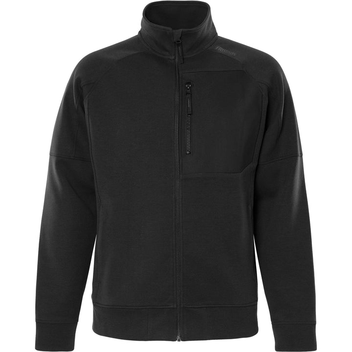 Fristads Womens Sweatshirt Jacket - 7832 GKI Black Front1#colour_black