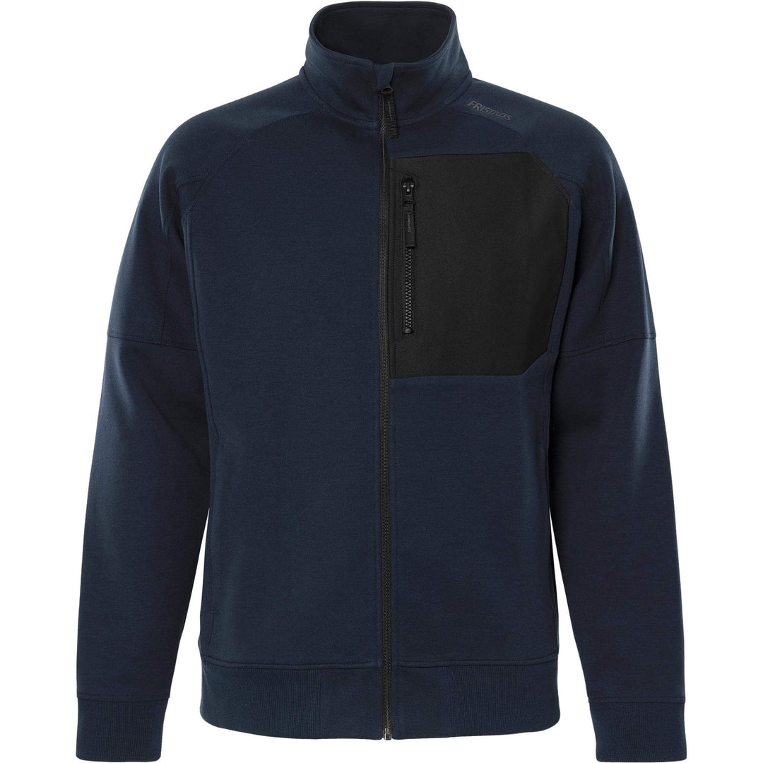 Fristads Womens Sweatshirt Jacket - 7832 GKI Dark Navy Front1#colour_dark-navy