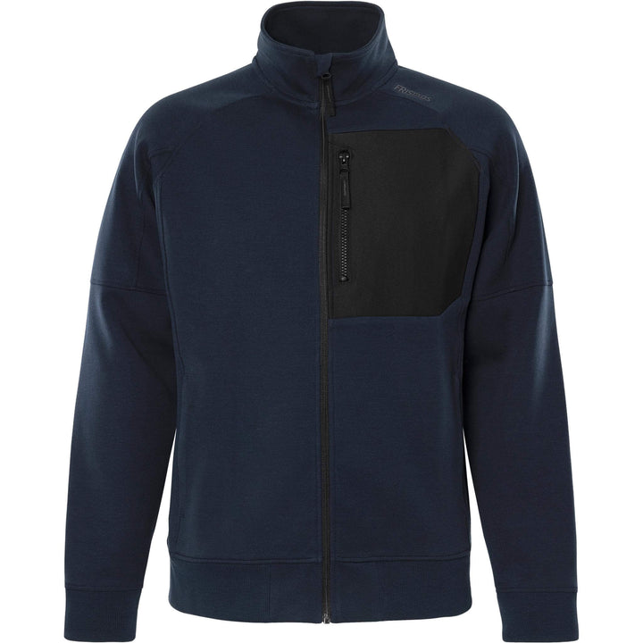 Fristads Womens Sweatshirt Jacket - 7832 GKI Dark Navy Front1#colour_dark-navy