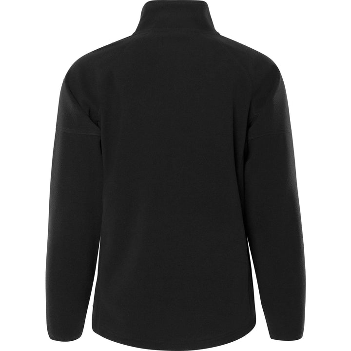 Fristads Womens Zip Fleece Jacket - 1498 FLE Black Back1#colour_black