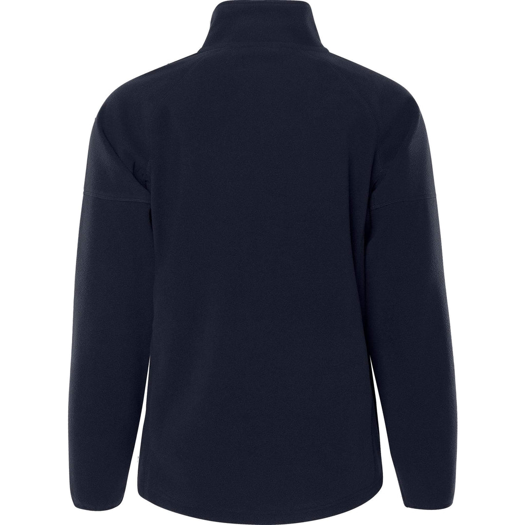 Fristads Womens Zip Fleece Jacket - 1498 FLE Dark Navy Back1#colour_dark-navy