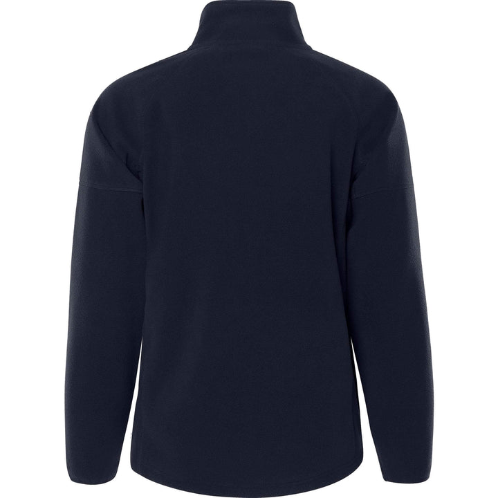 Fristads Womens Zip Fleece Jacket - 1498 FLE Dark Navy Back1#colour_dark-navy