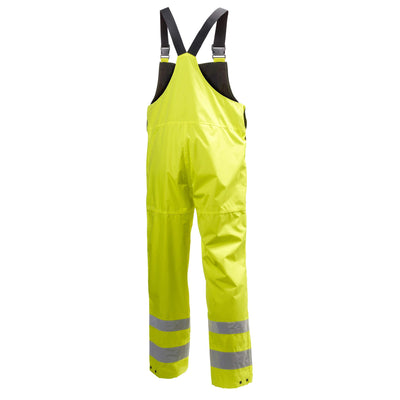 Helly Hansen Alta Shelter Hi Vis Waterproof Bib and Brace Pants Hi-Vis Yellow Back#colour_hi-vis-yellow