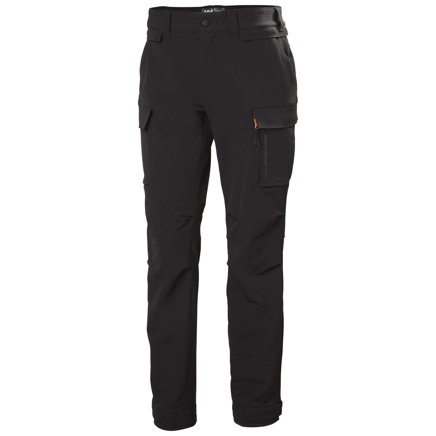 Helly Hansen Barcode HH Connect Cargo Pants Black Front#colour_black