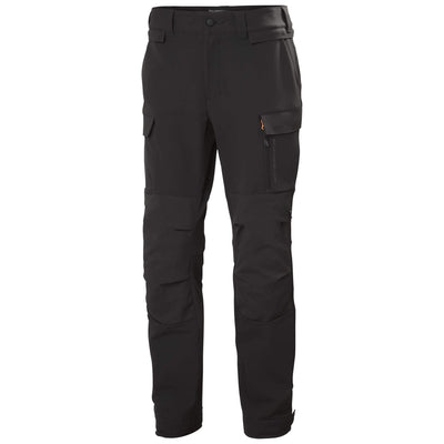 Helly Hansen Barcode HH Connect Work Pants Black Front#colour_black