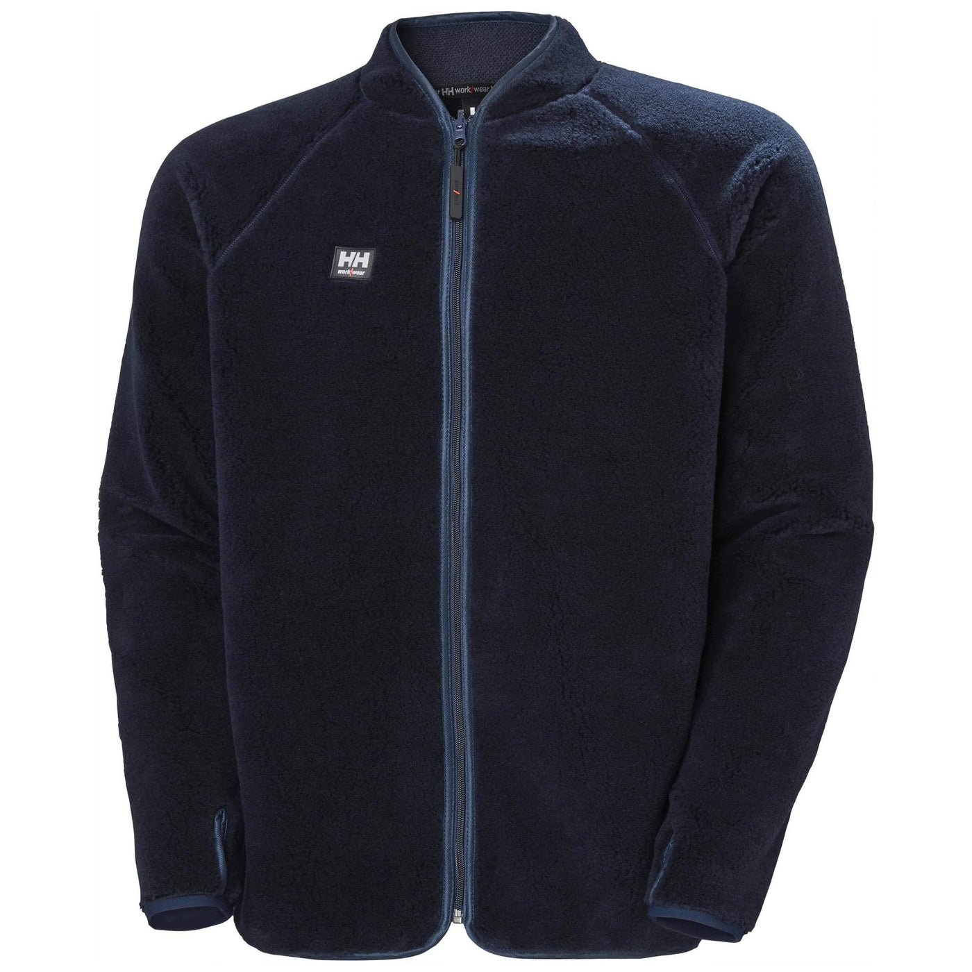 Helly Hansen Basel Reversible Pile Fleece Jacket Navy Front#colour_navy