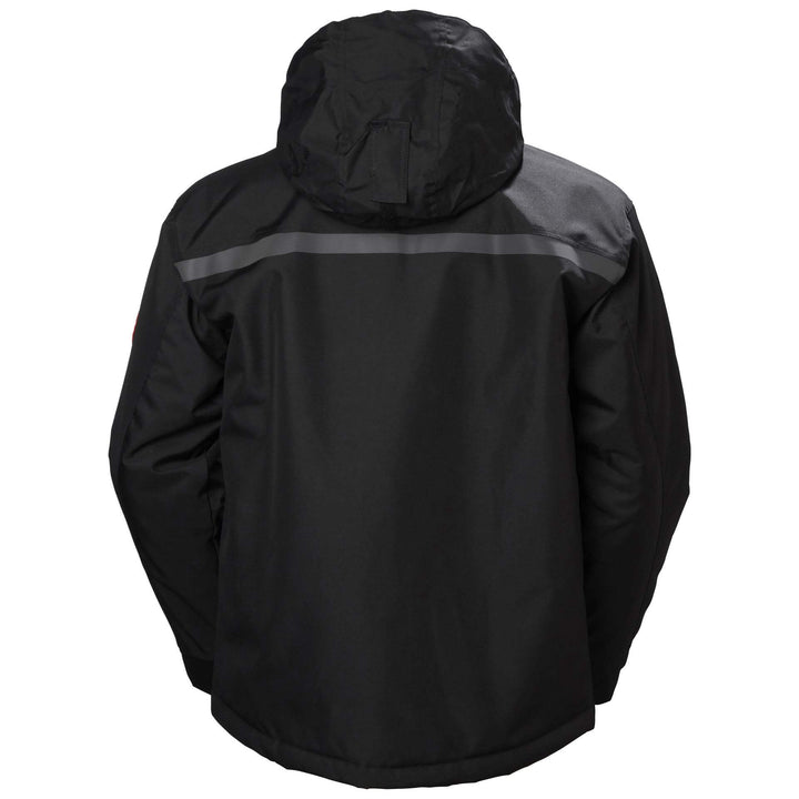 Helly Hansen Berg Insulated Winter Jacket Black 2 Rear #colour_black