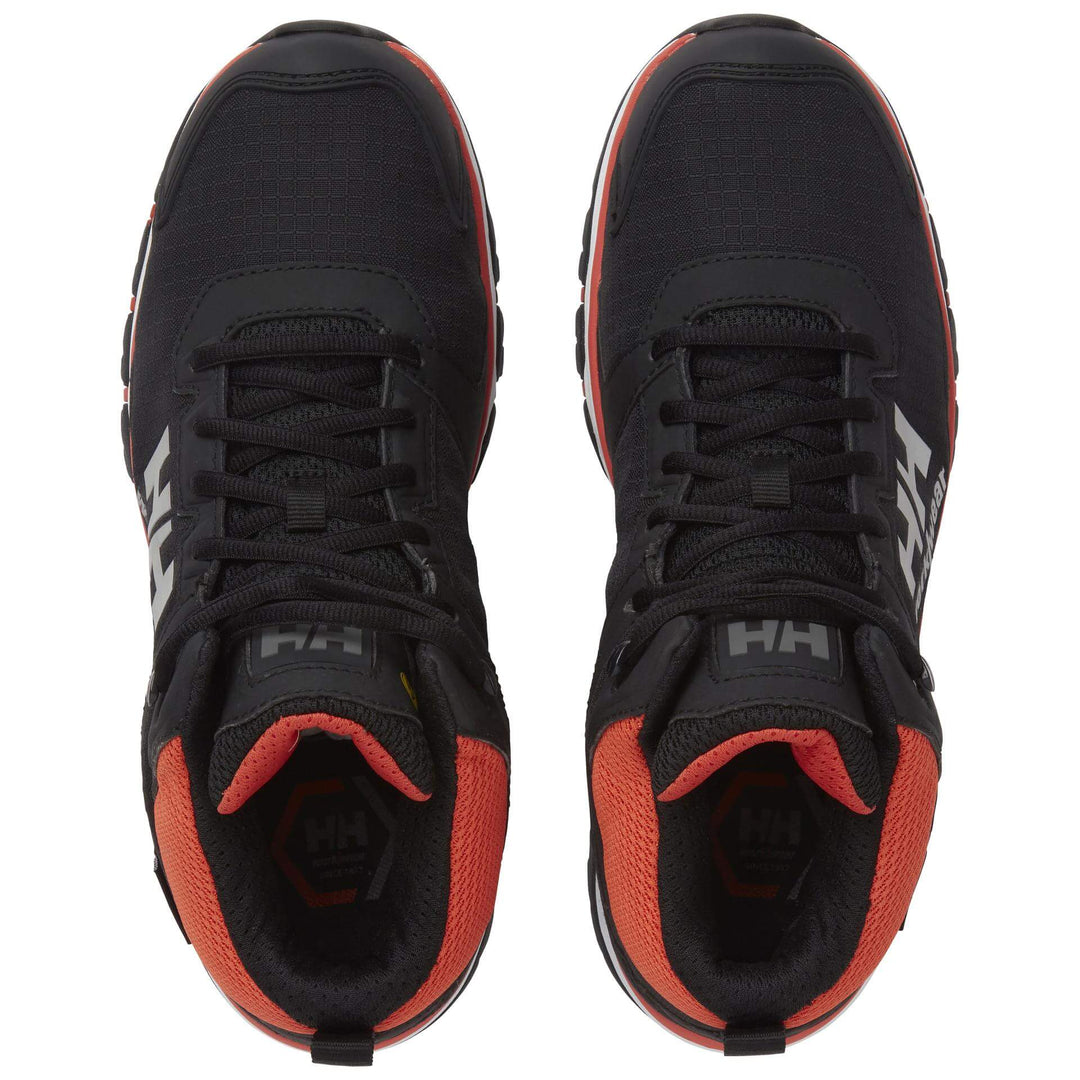 Helly Hansen Chelsea Evo 2.0 O2 Work Boots Black/Orange 4 Top #colour_black-orange