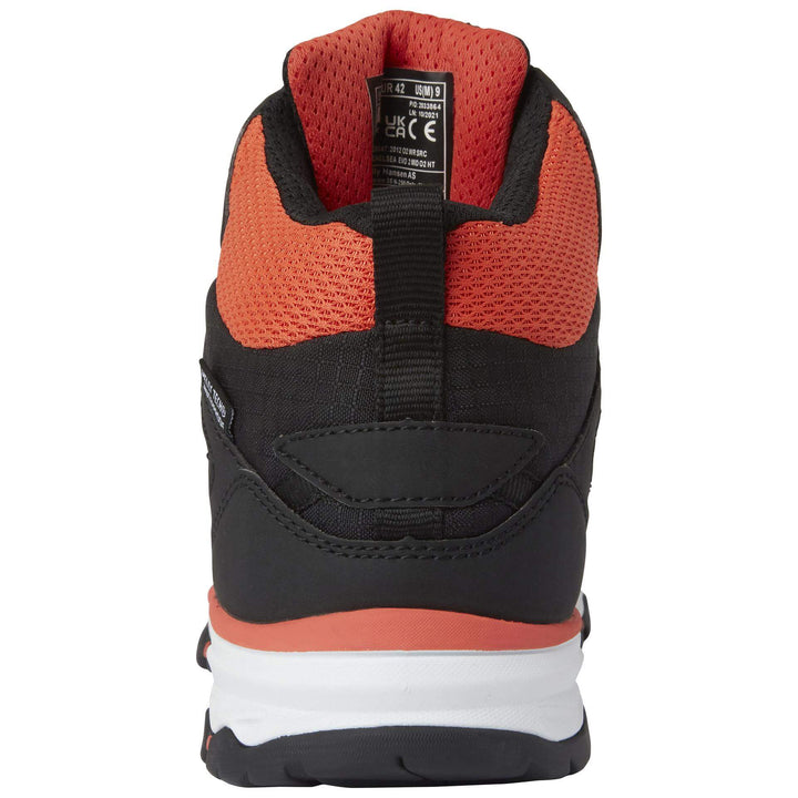 Helly Hansen Chelsea Evo 2.0 O2 Work Boots Black/Orange 6 Heel #colour_black-orange