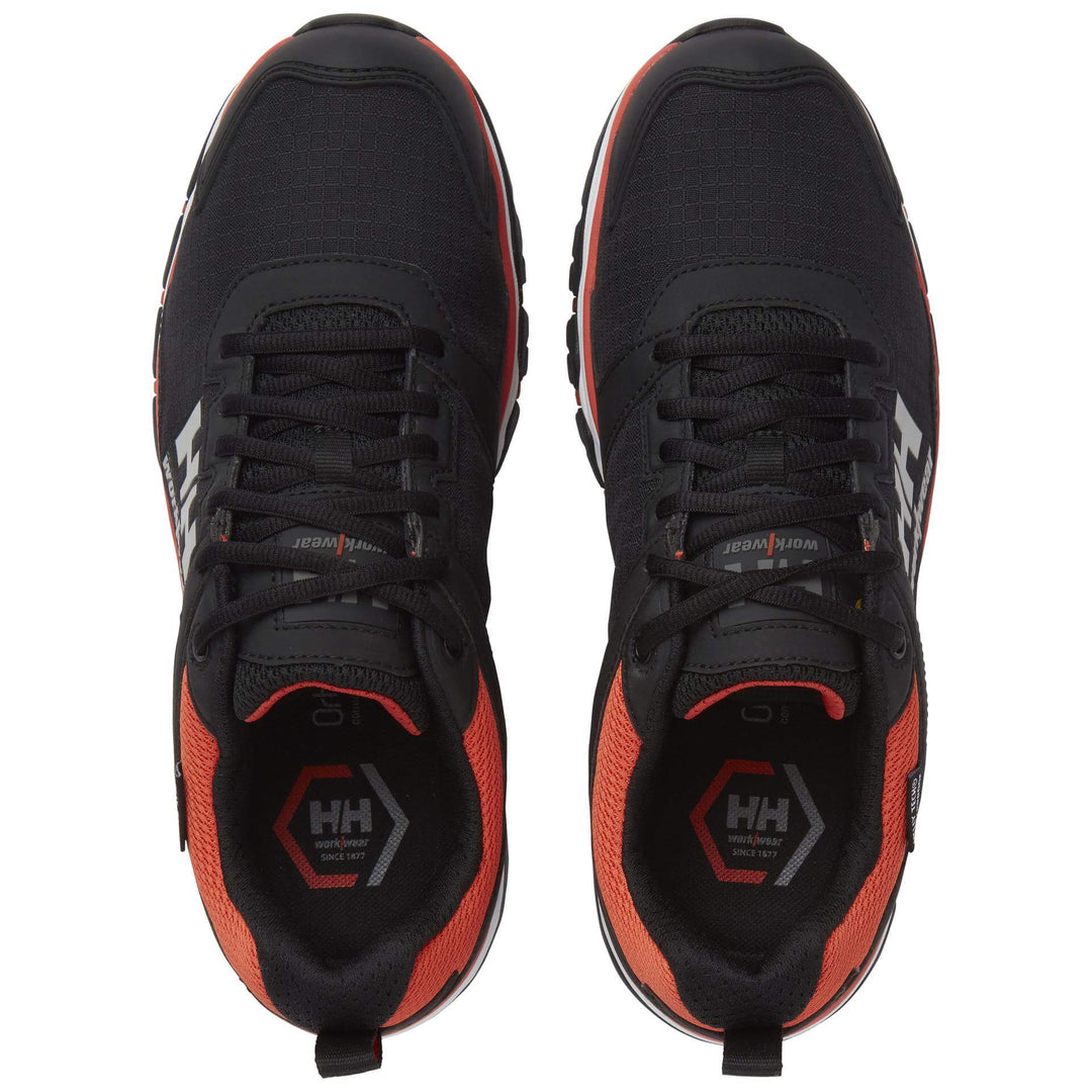 Helly Hansen Chelsea Evo 2.0 O2 Work Shoes Black/Orange 4 Top #colour_black-orange