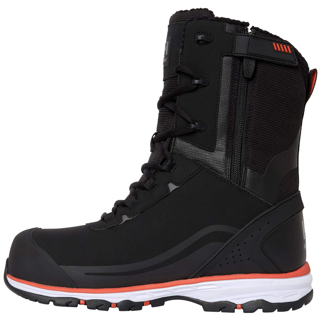 Helly Hansen Chelsea Evolution 2 Winter Tall S7L HT Lightweight Waterproof Safety Boots Black/Orange Detail 2#colour_black-orange