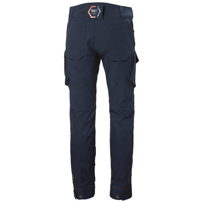 Helly Hansen Chelsea Evolution BRZ Service Work Trousers Navy Back#colour_navy