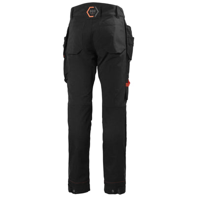 Helly Hansen Chelsea Evolution BRZ Stretch Construction Trousers Black 2 Rear #colour_black