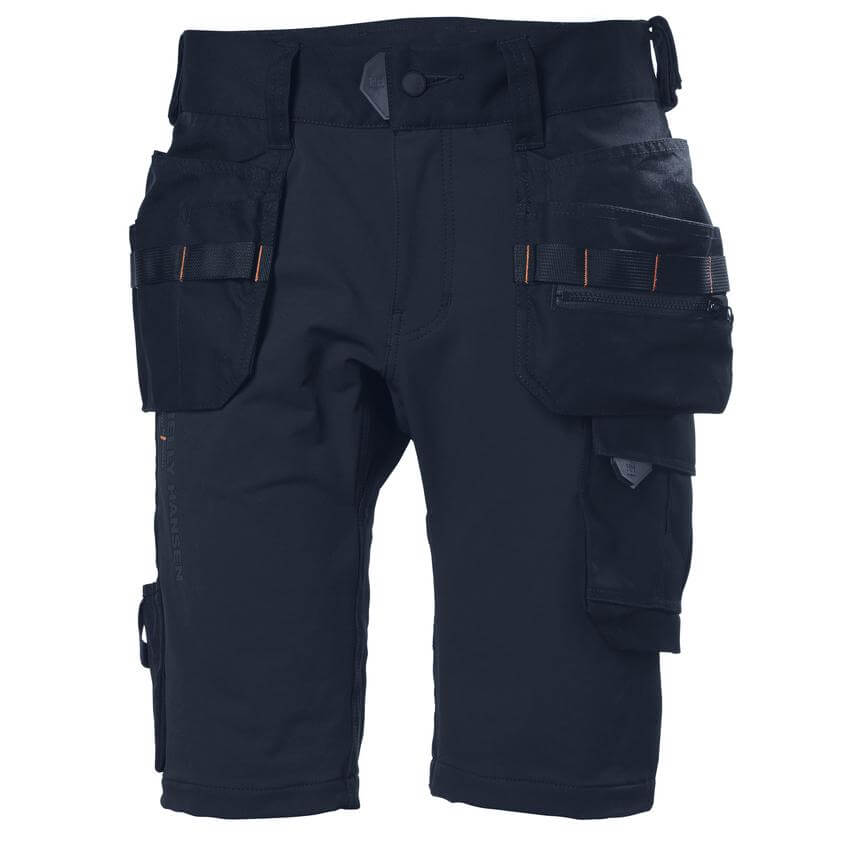 Helly Hansen Chelsea Evolution Stretch Construction Shorts Navy 1 Front #colour_navy