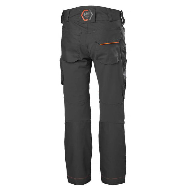 Helly Hansen Chelsea Evolution Stretch Construction Trousers Dark Grey 2 Rear 