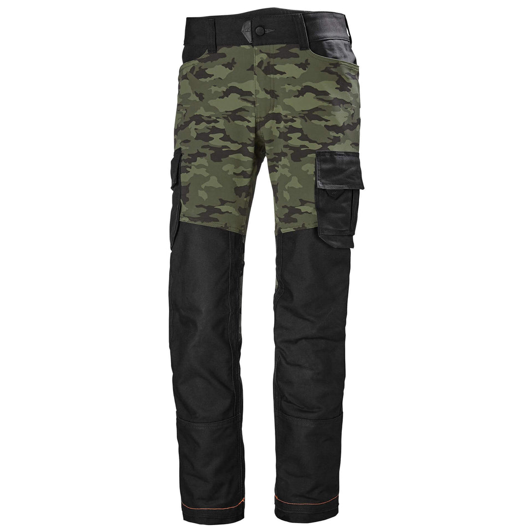 Helly Hansen Chelsea Evolution Stretch Service Work Trousers Camo 1 Front 