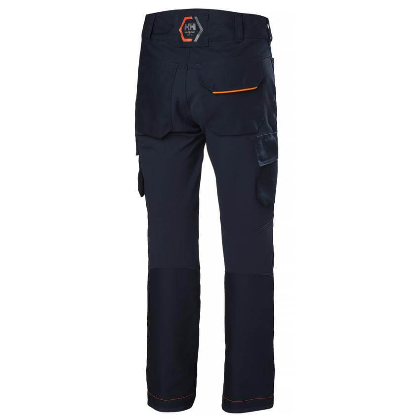 Helly Hansen Chelsea Evolution Stretch Service Work Trousers Navy 2 Rear 