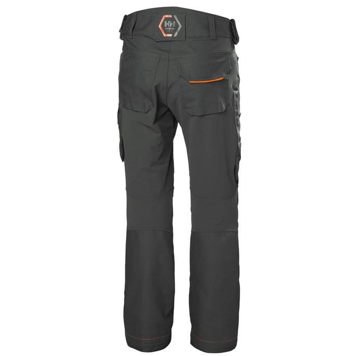 Helly Hansen Chelsea Evolution Stretch Work Trousers Dark Grey 2 Rear #colour_dark-grey