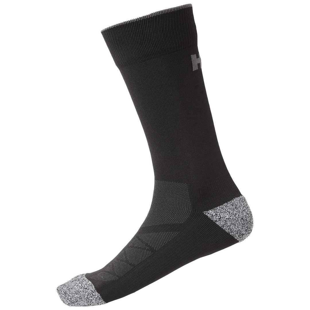 Helly Hansen Chelsea Evolution Summer Socks Black Front#colour_black