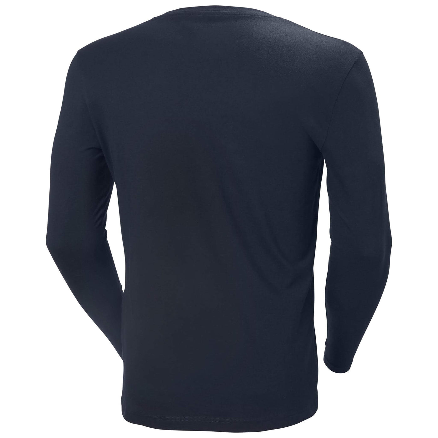 Helly Hansen Classic HH Logo Longsleeve Shirt Navy Back#colour_navy